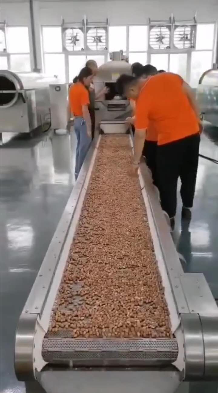 Customers came to the factory to  test roasting line for peanut - written by Seth